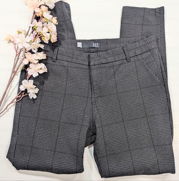 Kut From The Kloth Gray plaid Mia Skinny Pants - Picture 2 of 5